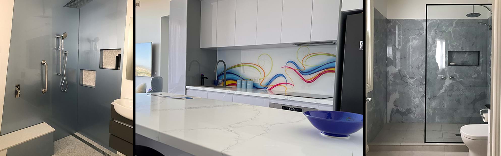 Acrylic Splashbacks, Wall Panels, Panels, Shower Walls, Shower Wall Panels, MArble Wall, Wet Wall, Bathroom shower wall, polymer splashbacks
